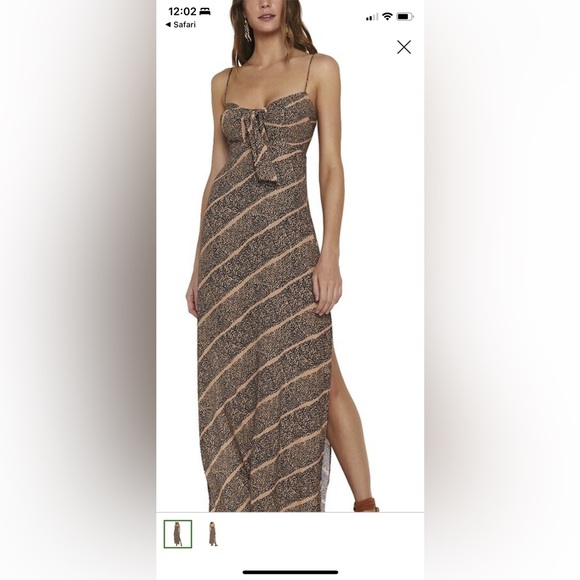 Vix Anik Tricia long linen dress xs - Picture 1 of 3